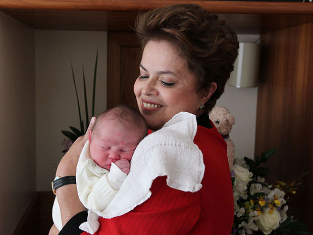 Dilma z wnukiem
