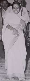 Młoda Pratibha Patil. W ciągu całej swej kariery politycznej pani prezydent nigdy nie przegrała żadnych wyborów, w których brała udział.